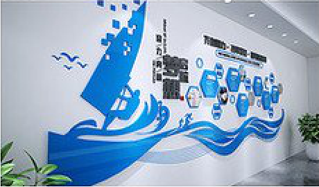 宁都海浪主题文化墙如何设计？