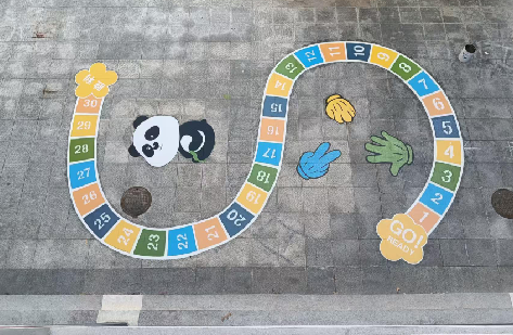 宁都地面游戏彩绘