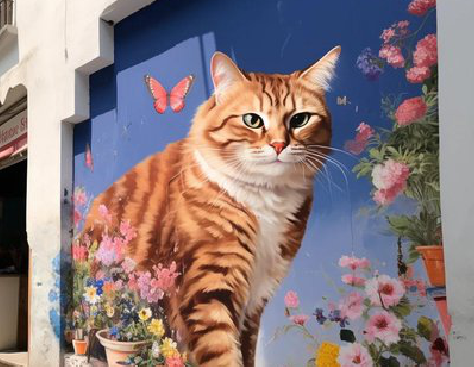 宁都自己绘制有个性的手绘墙