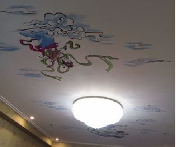 宁都如何快速绘制天花板上的手绘墙？