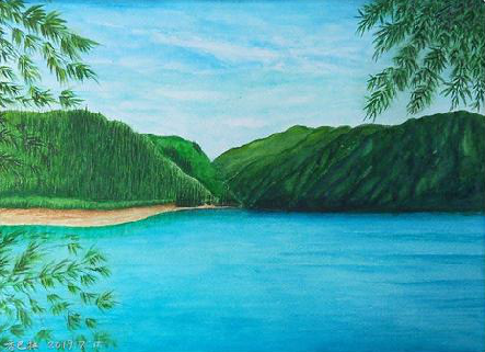 宁都在墙绘中，如何绘画绿水青山？